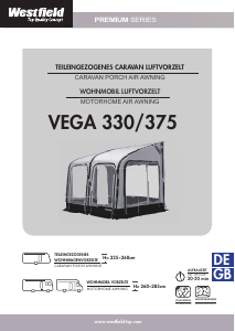 Bedienungsanleitung Westfield Vega 375 Vorzelt