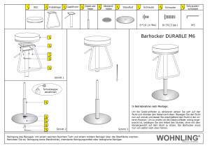 Handleiding Wohnling Durable M6 Barkruk