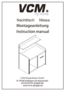 Manuál VCM Nilasa Noční stolek