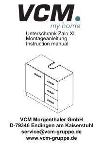 Manuál VCM Zalo XL Komoda