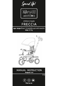 Εγχειρίδιο Lorelli Freccia Τρίκυκλο
