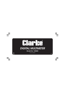 Handleiding Clarke CDM 20 Multimeter