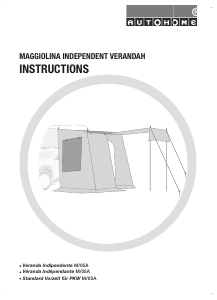 Bruksanvisning Autohome Maggiolina Förtält
