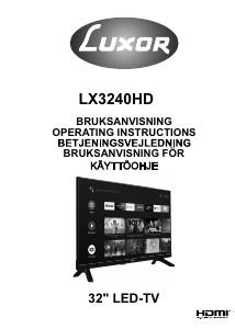 Handleiding Luxor LX3240HD LED televisie