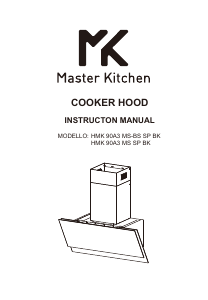 Руководство Master Kitchen HMK 90A3 MS-BS SP BK Кухонная вытяжка