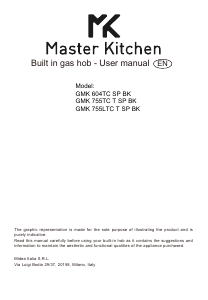 Priručnik Master Kitchen GMK 755TC T SP BK Ploča za kuhanje