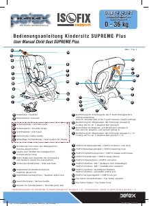 Bedienungsanleitung Petex Supreme Plus Autokindersitz