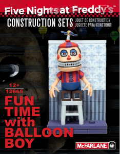 Handleiding McFarlane set 12665 Five Nights at Freddys Fun time with balloon boy