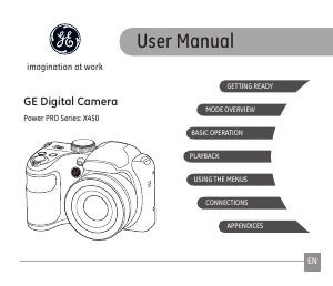 Manual GE X450 Digital Camera