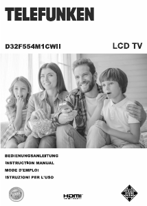 Mode d’emploi Telefunken D32F554M1CWII Téléviseur LCD