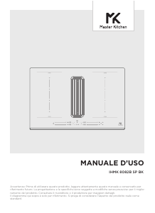 Manuale Master Kitchen IHMK 8082B SP BK Piano cottura