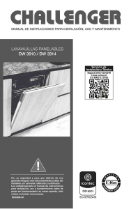 Manual de uso Challenger DW 3910 Lavavajillas