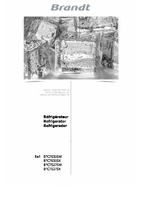 Mode d’emploi Brandt BFC7527SW Réfrigérateur