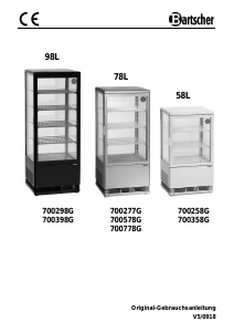 Handleiding Bartscher 700398G Koelkast