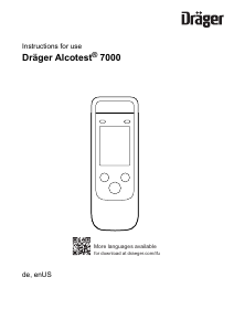 Handleiding Dräger Alcotest 7000 Alcoholtester