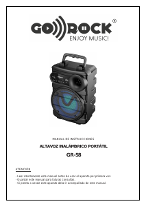 Manual Go Rock GR-58 Speaker