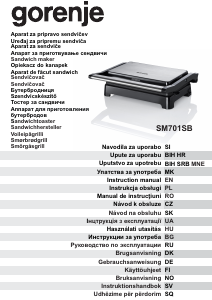 Instrukcja Gorenje SM701SB Kontakt grill