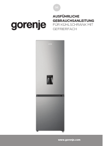 Bedienungsanleitung Gorenje RK418DPB4WD Kühl-gefrierkombination