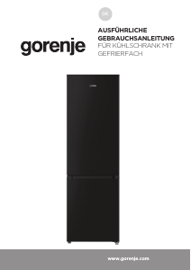 Bedienungsanleitung Gorenje RK418DPB4 Kühl-gefrierkombination