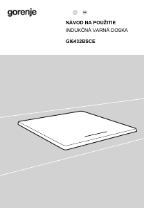 Návod Gorenje GI6432BSCE Pánt