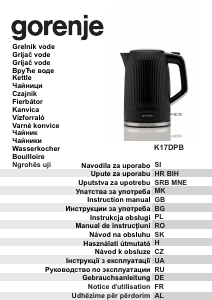 Bedienungsanleitung Gorenje K17DPB Wasserkocher