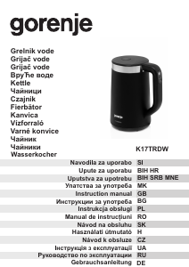 Bedienungsanleitung Gorenje K17TRDW Wasserkocher