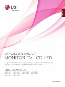 Manuale LG M2280D Monitor LCD
