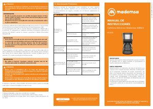 Manual de uso Mademsa MCM10 Máquina de café