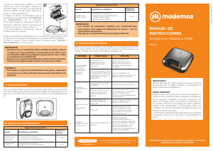 Manual de uso Mademsa MSG20 Grill de contacto