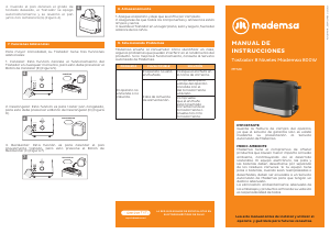 Manual de uso Mademsa MTS10 Tostador
