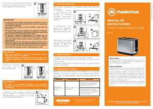 Manual de uso Mademsa MTS25 Tostador