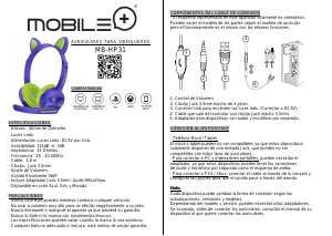 Manual de uso Mobile+ MB-HP3 Headset