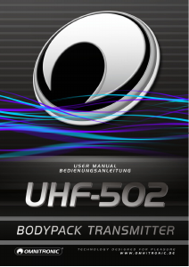 Bedienungsanleitung Omnitronic UHF-502 Bodypack-Empfänger