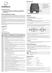 Bedienungsanleitung Renkforce 1382127 8x28 Fernglas
