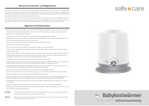 Manuale Safe & Care 330003 Scaldabiberon