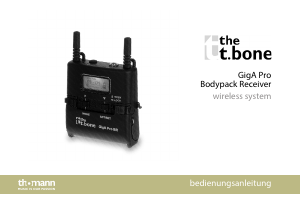 Bedienungsanleitung Thomann GigA Pro Bodypack-Empfänger