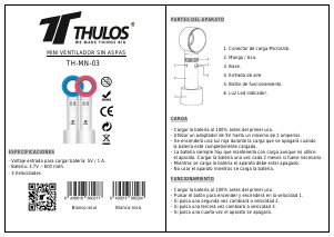 Manual de uso Thulos TH-MFN-03 Ventilador