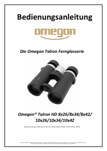 Bedienungsanleitung Omegon Talron HD 10x42 Fernglas