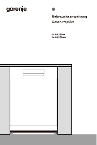 Bedienungsanleitung Gorenje GU642E90X Geschirrspüler