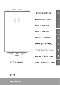 Priručnik Gorenje TG50W-E Bojler