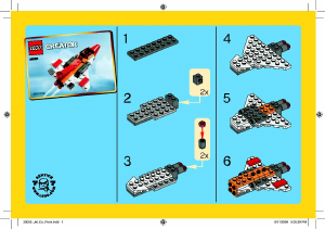 Manual Lego set 30020 Creator Jet