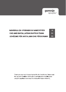 Manual Gorenje KAM35 BHP Air Conditioner