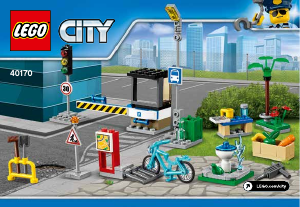 Käyttöohje Lego set 40170 City Kaupunkien lisävarusteet