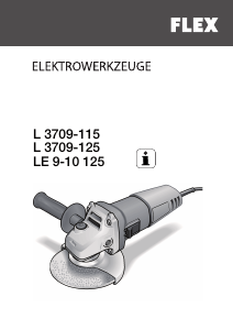 Hướng dẫn sử dụng Flex L 3709-115 Máy mài góc