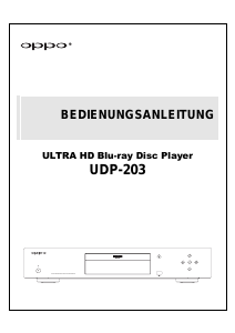 Bedienungsanleitung Oppo UDP-203 Blu-ray player