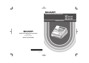 Bedienungsanleitung Sharp XE-A147 Registrierkasse