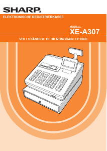 Bedienungsanleitung Sharp XE-A307 Registrierkasse
