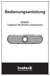 Bedienungsanleitung Inateck BP2001 Lautsprecher