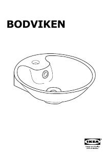 Instrukcja IKEA BODVIKEN Umywalka