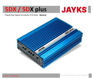 Bedienungsanleitung Jayks 5DX Autoverstärker